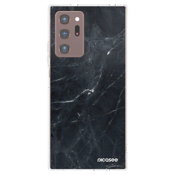 Picasee silikonski prozorni ovitek za Samsung Galaxy Note 20 Ultra - Black marble