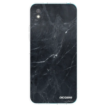 Picasee silikonski črni ovitek za Xiaomi Redmi 9A - Black marble