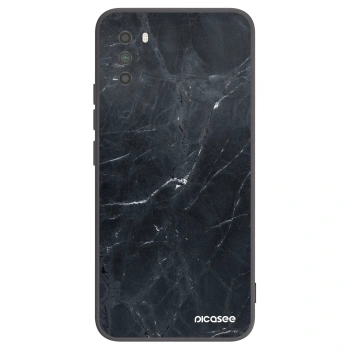 Picasee silikonski črni ovitek za Xiaomi Poco M3 - Black marble