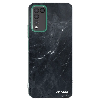 Picasee silikonski prozorni ovitek za Honor 10X Lite - Black marble
