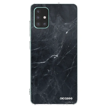 Picasee silikonski prozorni ovitek za Samsung Galaxy M51 M515F - Black marble