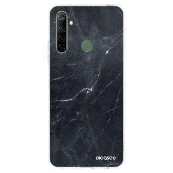 Picasee silikonski prozorni ovitek za Realme 6i - Black marble