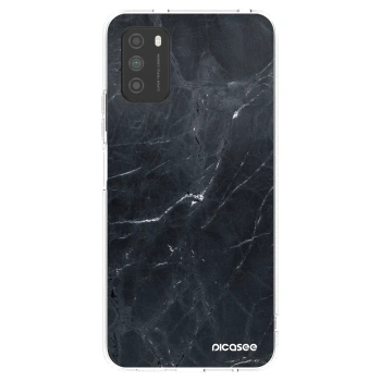 Picasee silikonski prozorni ovitek za Xiaomi Poco M3 - Black marble