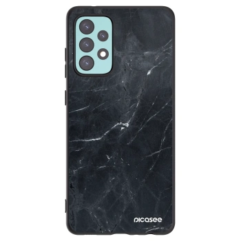 Picasee silikonski črni ovitek za Samsung Galaxy A72 A725F - Black marble