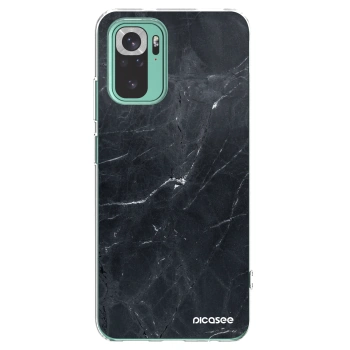 Picasee silikonski prozorni ovitek za Xiaomi Redmi Note 10 Pro - Black marble