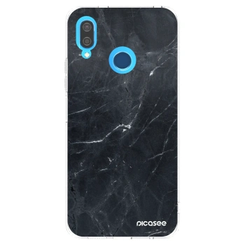 Picasee silikonski prozorni ovitek za Huawei P20 Lite - Black marble