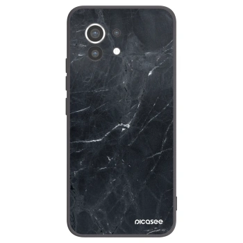 Picasee silikonski črni ovitek za Xiaomi Mi 11 - Black marble
