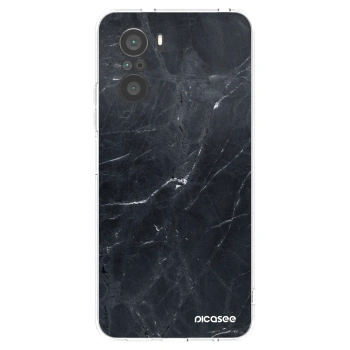 Picasee silikonski prozorni ovitek za Xiaomi Poco F3 - Black marble