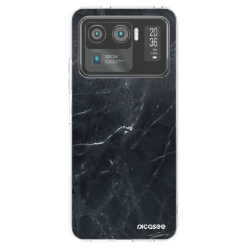 Picasee silikonski prozorni ovitek za Xiaomi Mi 11 Ultra - Black marble