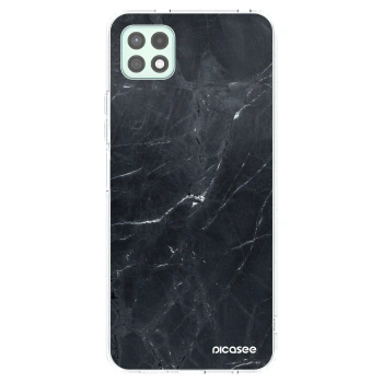 Picasee silikonski prozorni ovitek za Samsung Galaxy A22 A226B 5G - Black marble