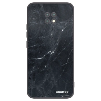 Picasee silikonski črni ovitek za Xiaomi Redmi Note 9T - Black marble