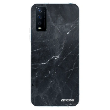 Picasee silikonski prozorni ovitek za Vivo Y11s - Black marble