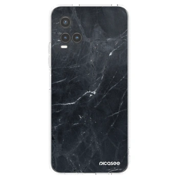 Picasee silikonski prozorni ovitek za Vivo Y33s - Black marble