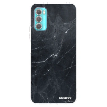 Picasee silikonski prozorni ovitek za Motorola Moto G60 - Black marble