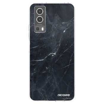 Picasee silikonski prozorni ovitek za Vivo Y72 5G - Black marble