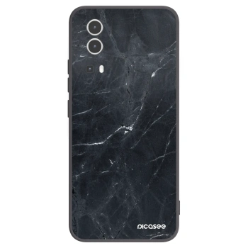 Picasee silikonski črni ovitek za Vivo Y72 5G - Black marble