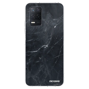 Picasee silikonski prozorni ovitek za Realme 8 5G - Black marble