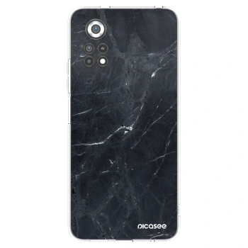 Picasee silikonski prozorni ovitek za Xiaomi Poco X4 Pro 5G - Black marble