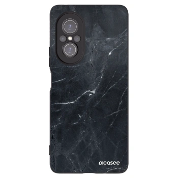 Picasee silikonski črni ovitek za Huawei Nova 9 SE - Black marble