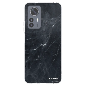 Picasee silikonski prozorni ovitek za Xiaomi 12 Pro - Black marble