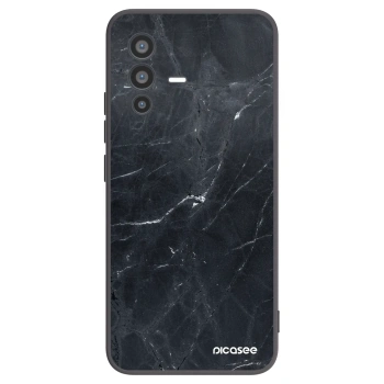 Picasee silikonski črni ovitek za Vivo V23 5G - Black marble
