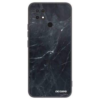 Picasee silikonski črni ovitek za Xiaomi Redmi 10C - Black marble