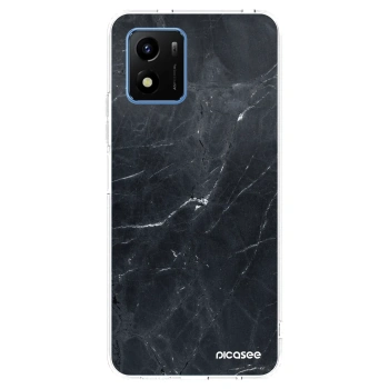 Picasee silikonski prozorni ovitek za Vivo Y01 - Black marble
