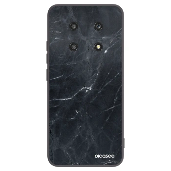 Picasee silikonski črni ovitek za Honor Magic4 Lite 5G - Black marble