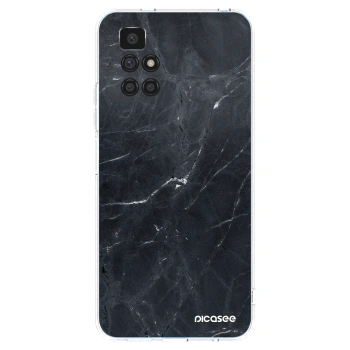 Picasee silikonski prozorni ovitek za Xiaomi Redmi 10 (2022) - Black marble