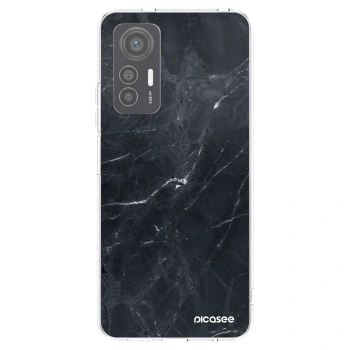 Picasee silikonski prozorni ovitek za Xiaomi 12 Lite - Black marble
