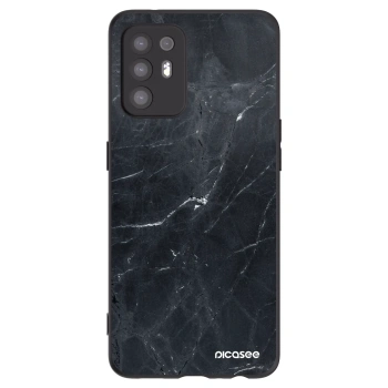 Picasee silikonski črni ovitek za OPPO A94 5G - Black marble