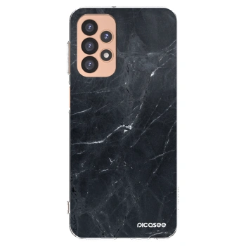 Picasee silikonski prozorni ovitek za Samsung Galaxy A23 A236B 5G - Black marble