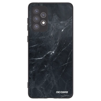 Picasee silikonski črni ovitek za Samsung Galaxy A73 5G - Black marble