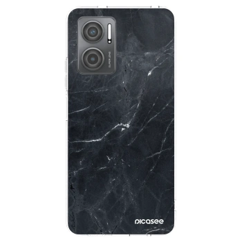 Picasee silikonski prozorni ovitek za Xiaomi Redmi 10 5G - Black marble