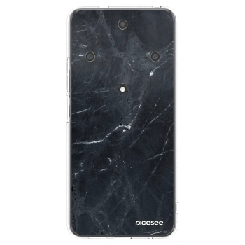 Picasee silikonski prozorni ovitek za Honor Magic5 Lite 5G - Black marble