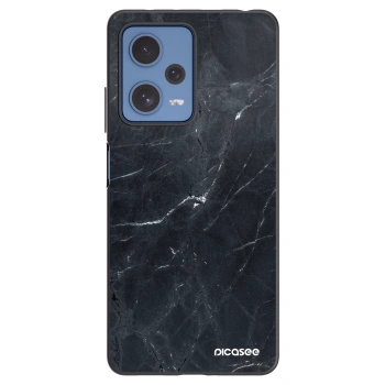Picasee silikonski črni ovitek za Xiaomi Redmi Note 12 Pro 5G - Black marble