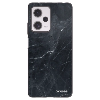 Picasee silikonski črni ovitek za Xiaomi Redmi Note 12 Pro+ 5G - Black marble