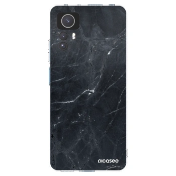 Picasee silikonski prozorni ovitek za Xiaomi Redmi Note 12S - Black marble