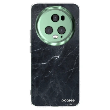 Picasee silikonski prozorni ovitek za Honor Magic5 Pro - Black marble