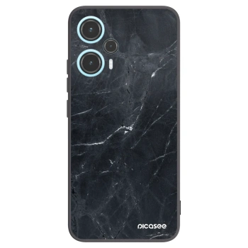 Picasee silikonski črni ovitek za Xiaomi Poco F5 - Black marble