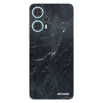 Picasee silikonski prozorni ovitek za Xiaomi Poco F5 - Black marble