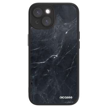 Picasee ULTIMATE CASE za Apple iPhone 15 - Black marble