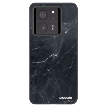 Picasee silikonski črni ovitek za Xiaomi 13T Pro - Black marble