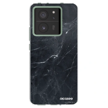 Picasee silikonski prozorni ovitek za Xiaomi 13T Pro - Black marble