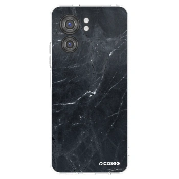 Picasee silikonski prozorni ovitek za Motorola Edge 40 - Black marble