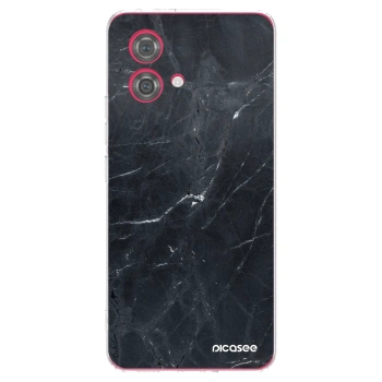Picasee silikonski prozorni ovitek za Motorola Moto G84 5G - Black marble