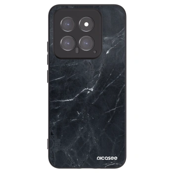 Picasee silikonski črni ovitek za Xiaomi 14 - Black marble