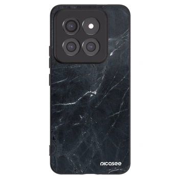 Picasee silikonski črni ovitek za Xiaomi 14 Pro - Black marble