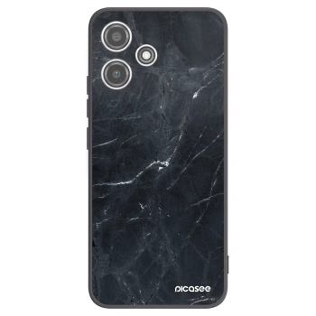 Picasee silikonski črni ovitek za Xiaomi Redmi 12 5G - Black marble
