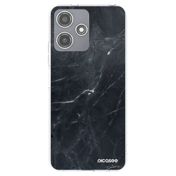 Picasee silikonski prozorni ovitek za Xiaomi Redmi 12 5G - Black marble